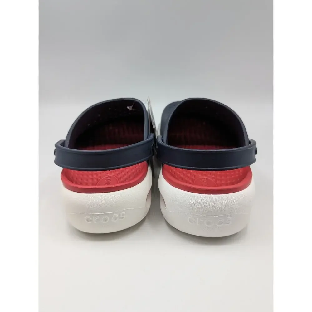 Crocs Inmotion Clogs Slides Shoes Navy/White/Red Mens Size 4 / Womens Size 6 NWT
